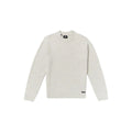 Volcom Edmonder II Sweater en color blanco sucio, vista frontal.