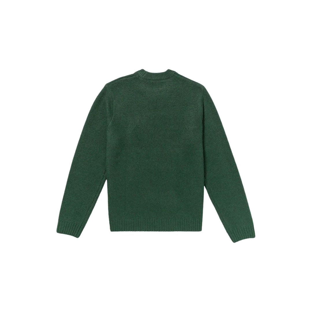 Jersey Volcom Edmonder II color verde scarab para hombre, vista posterior.