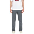 Pantalón chino Volcom Frickin Modern Stretch color dark slate vista frontal.