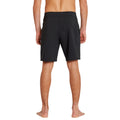 Volcom Lido Solid Mod 18 negro vista trasera completa bañador de surf.