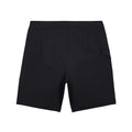 Volcom Lido Solid Mod 18 negro vista trasera producto aislado.