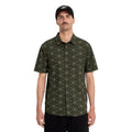 VOLCOM SCALER STONE WOVEN SS squadron green vista frontal completa camisa hombre.