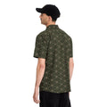 VOLCOM SCALER STONE WOVEN SS squadron green vista trasera camisa manga corta hombre.