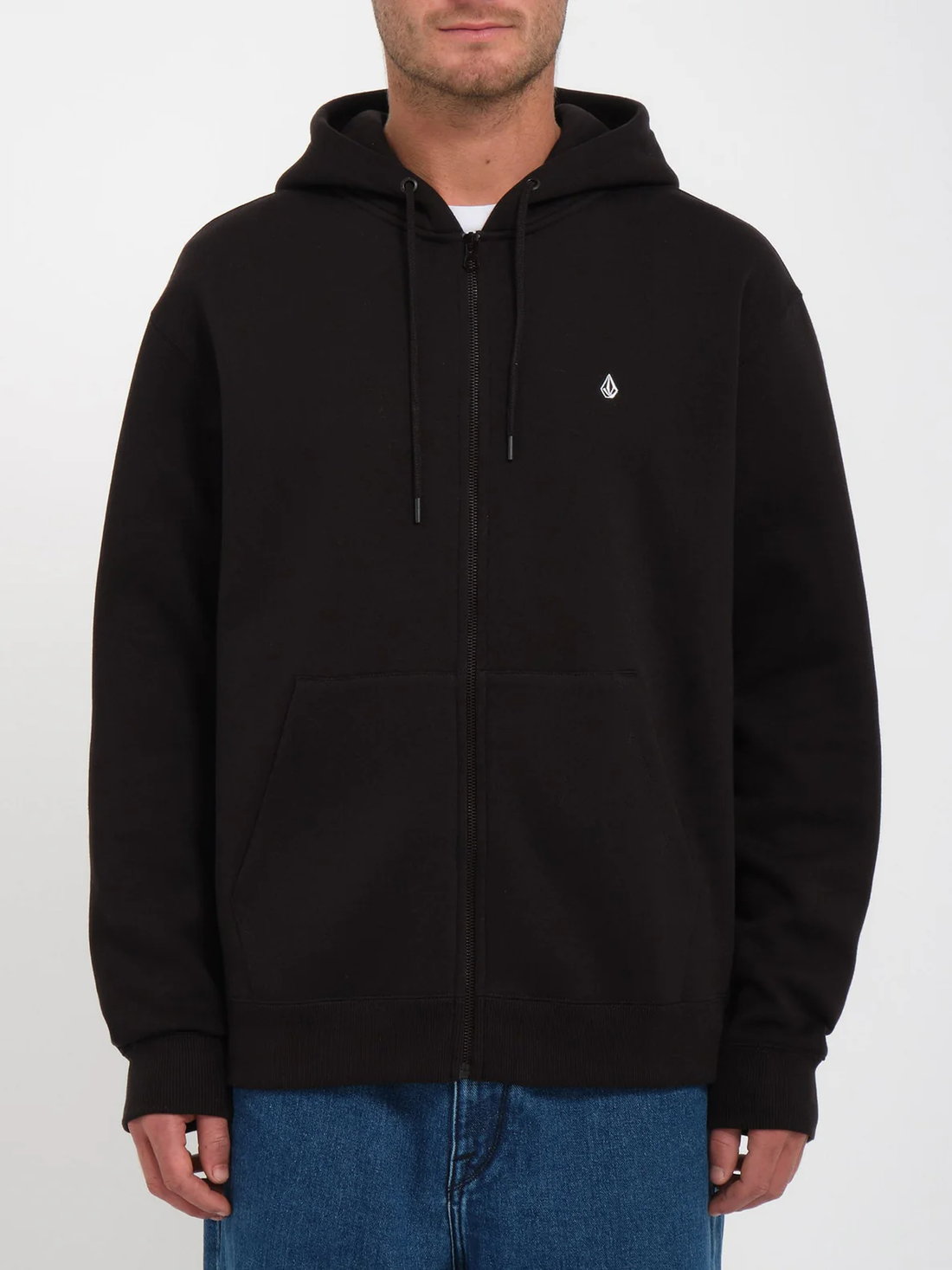 Sudadera con capucha Volcom Single Stone Zip Black