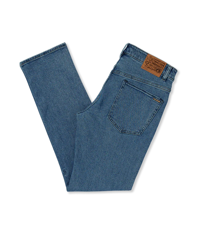 Pantalón vaquero Volcom Solver Denim Azul lavado doblado