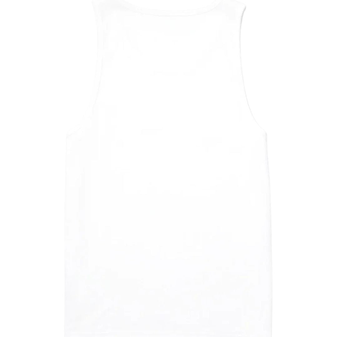 Vista posterior de producto de la camiseta blanca Volcom Stone Blanks BSC, resaltando el diseño básico y minimalista de la prenda.