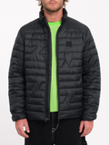 Plumífero ligero Volcom Weestone Puff Jacket negro abierto