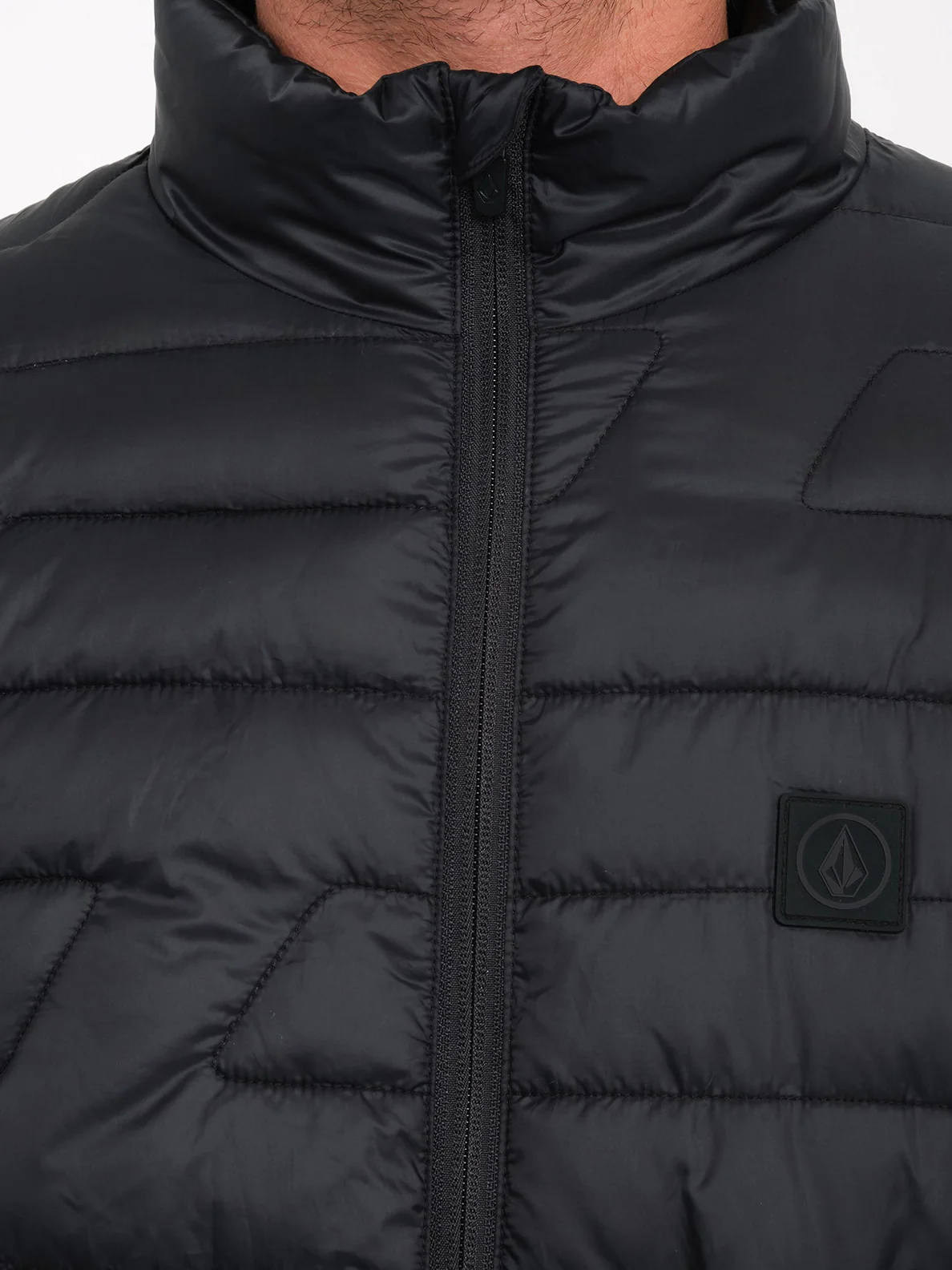 Plumífero ligero Volcom Weestone Puff Jacket negro cremallera alta