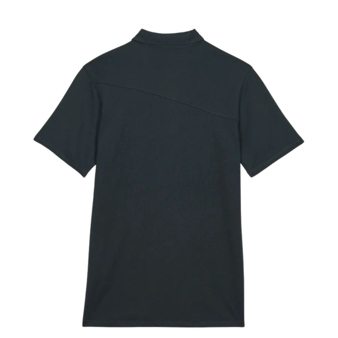 VOLCOM WOWZER POLO SS negro vista producto trasera sin modelo.