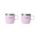 Set de dos tazas Yeti Rambler 6 oz en color rosa Cherry Blossom, con logotipo YETI visible en el frente